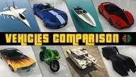 Gta 5 vehicles comparison