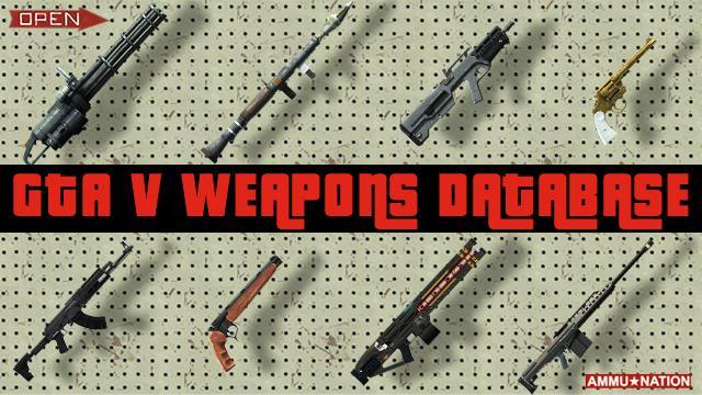Gta 5 Gta Online Weapons Database Stats All Guns Rifles And Ammu Nation