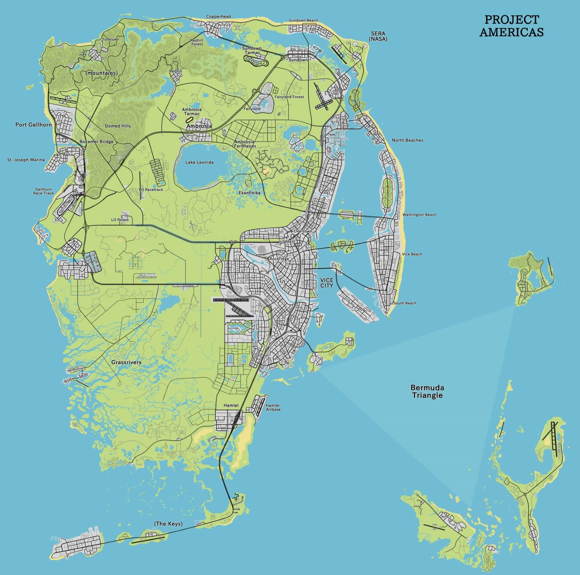 GTA 6 Map Leaks & Vice City Location Where will GTA 6 be set (2023)