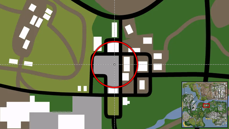 Blueberry Safehouse - Map Location in GTA San Andreas Blueberry Safehouse - Map Location in GTA San Andreas