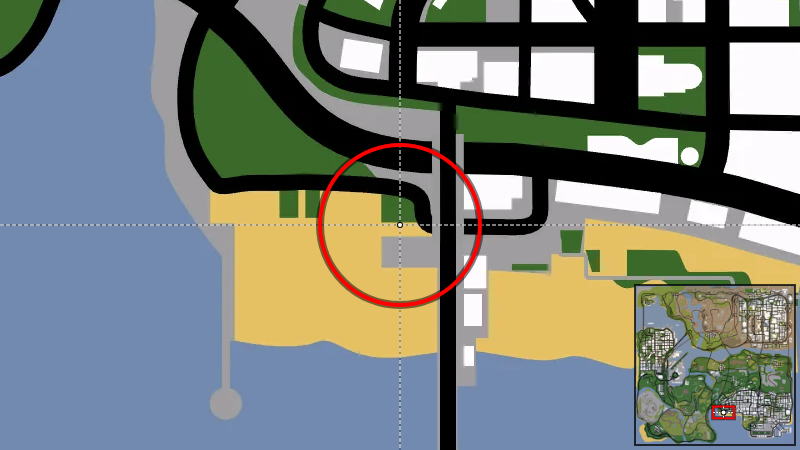 Santa Maria Beach Safehouse - Map Location in GTA San Andreas Santa Maria Beach Safehouse - Map Location in GTA San Andreas