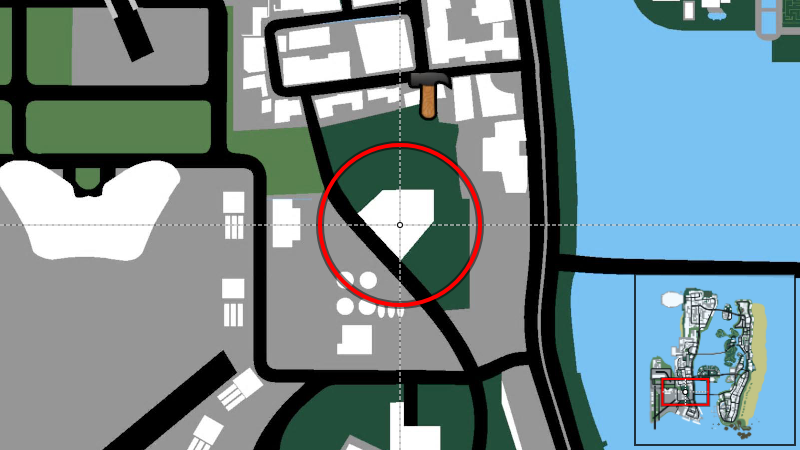 Sunshine Autos (Car Showroom) - Map Location in GTA Vice City Sunshine Autos (Car Showroom) - Map Location in GTA Vice City