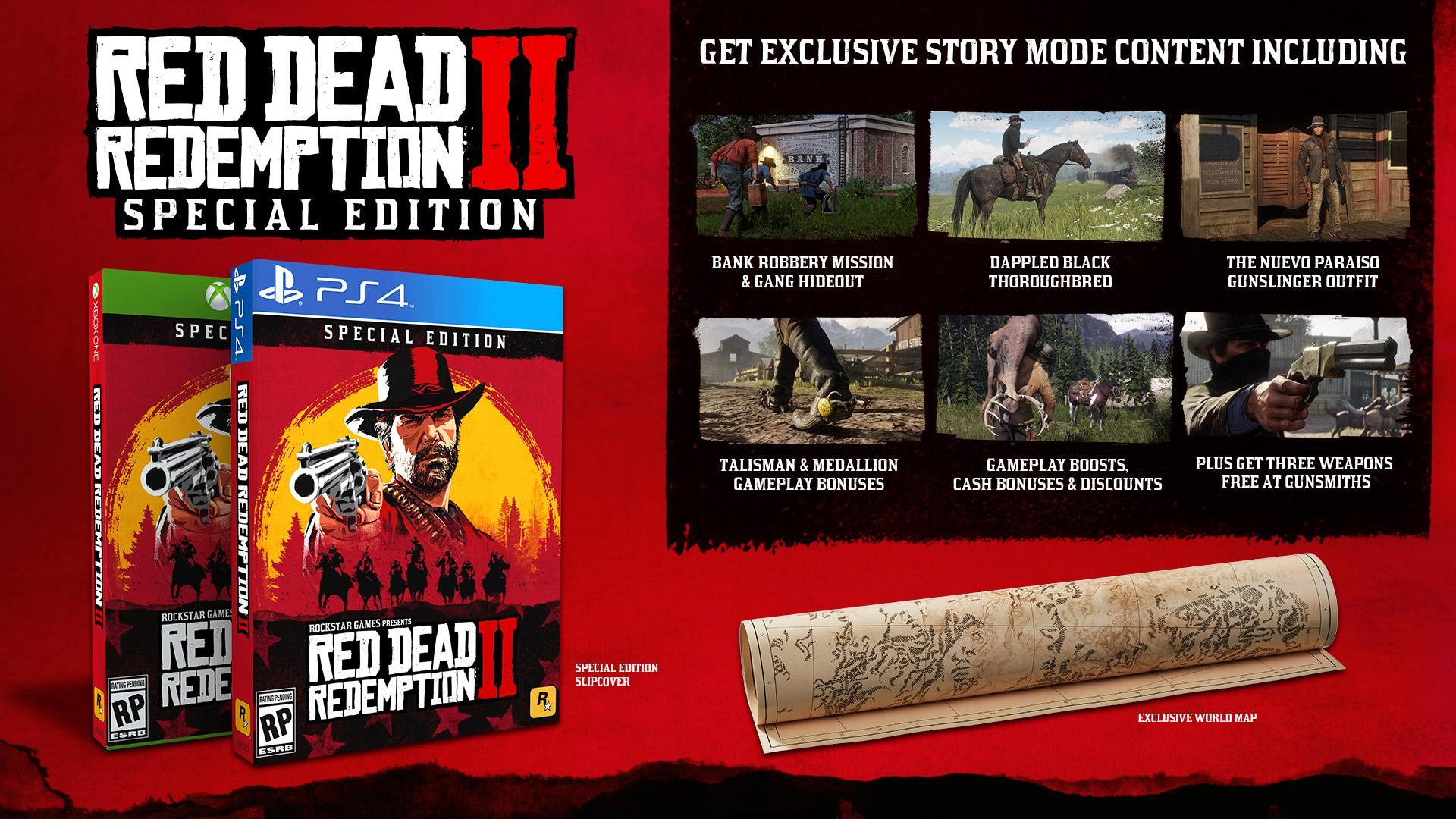 Red Dead Redemption 2 Special Edition Ultimate Edition Pre Order Bonus And Collector S Box Red Dead Redemption 2 News News Updates